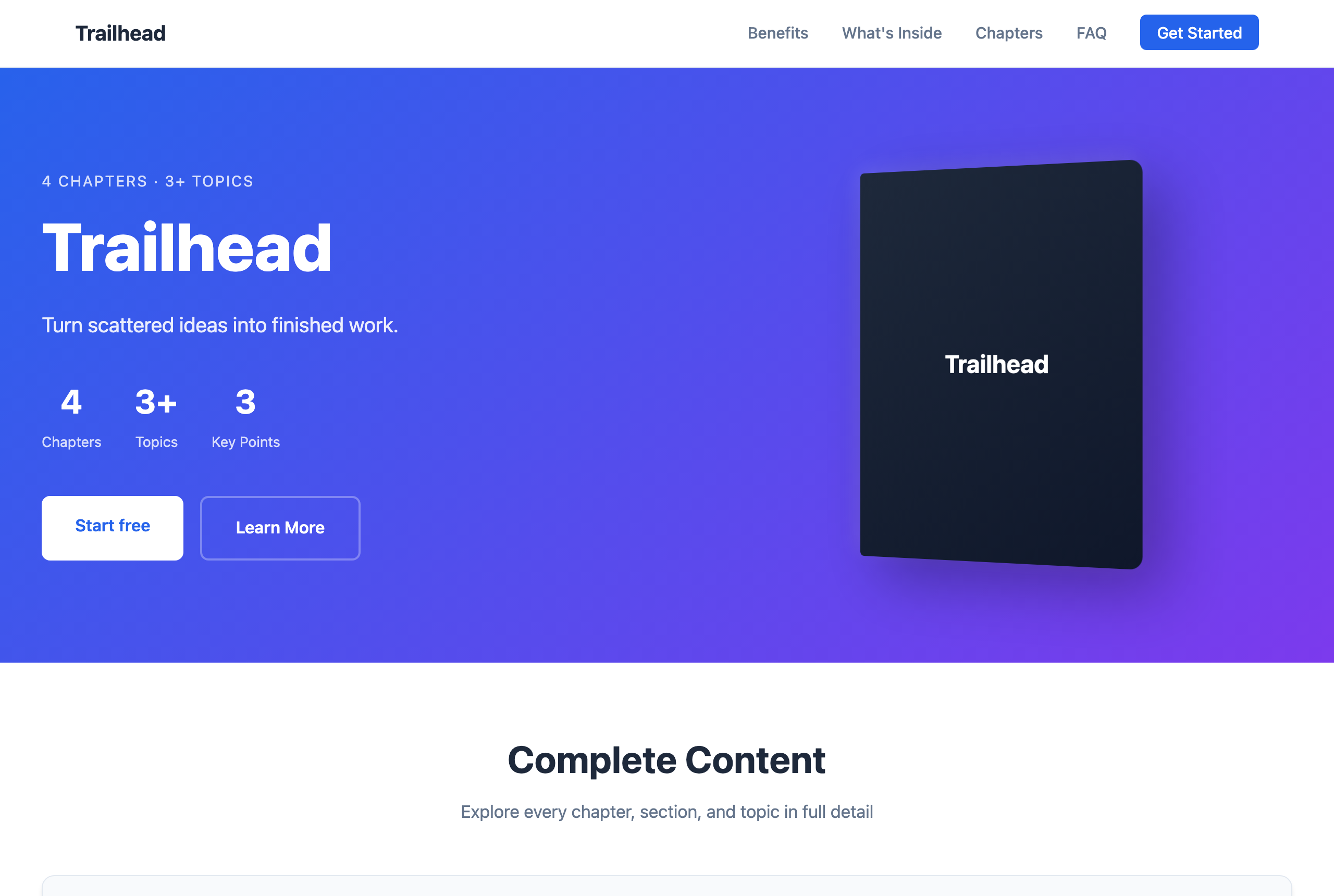 Product Landing website built by IdeaM